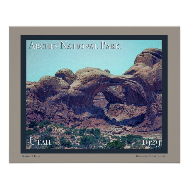 Pôster Arches National Park Poster (Frente)