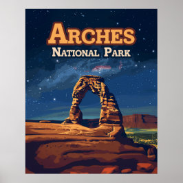 Poster Arches National Park Utah Delicate Arch Moab