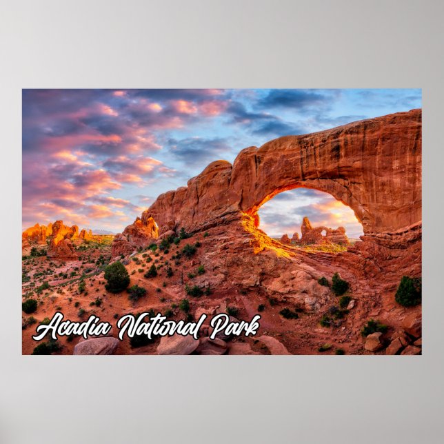 Poster Arches National Park, Utah, Estados Unidos (Frente)