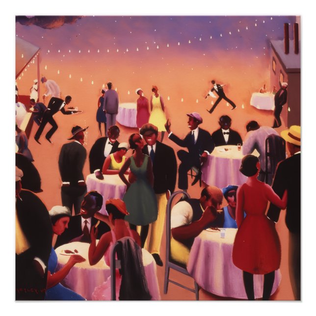 Pôster Archibald Motley  Art Deco Glossy (Frente)