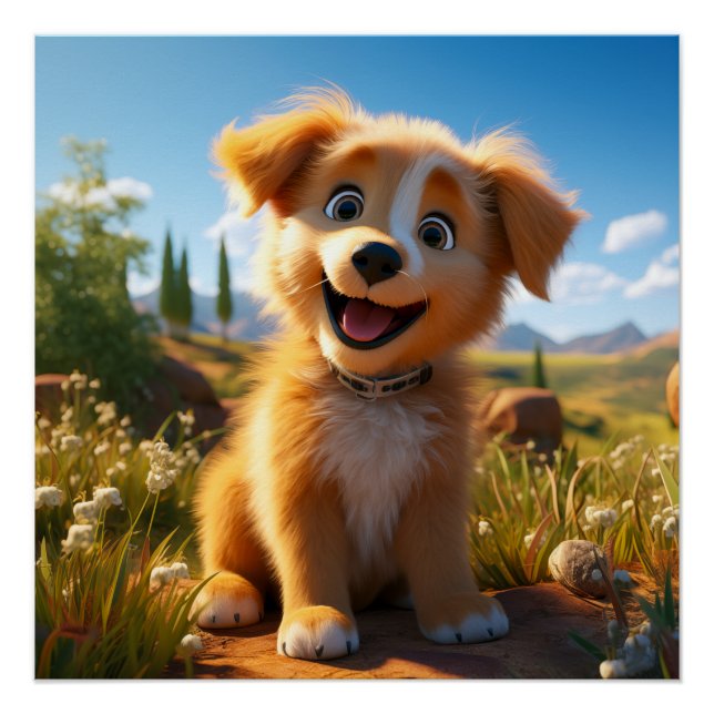 Pôster Archie - Coletor de Laboratório Amarelo (Frente)