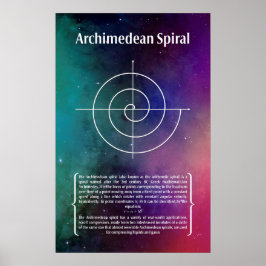 Poster Archimedean Spiral