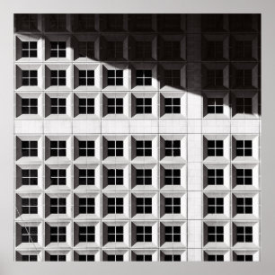 POSTER ARCHITECTURAL PHOTOGRAPHY OF WHITE BUILDING