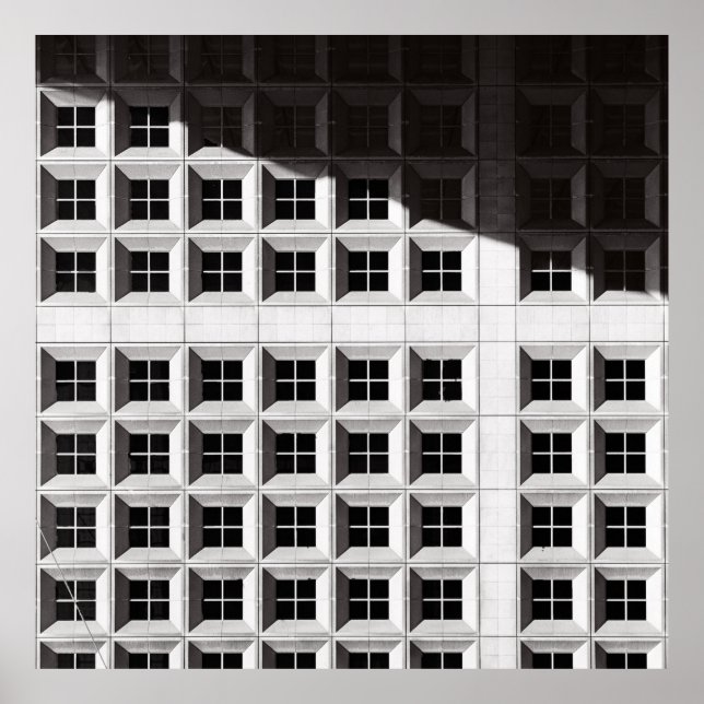 POSTER ARCHITECTURAL PHOTOGRAPHY OF WHITE BUILDING (Frente)