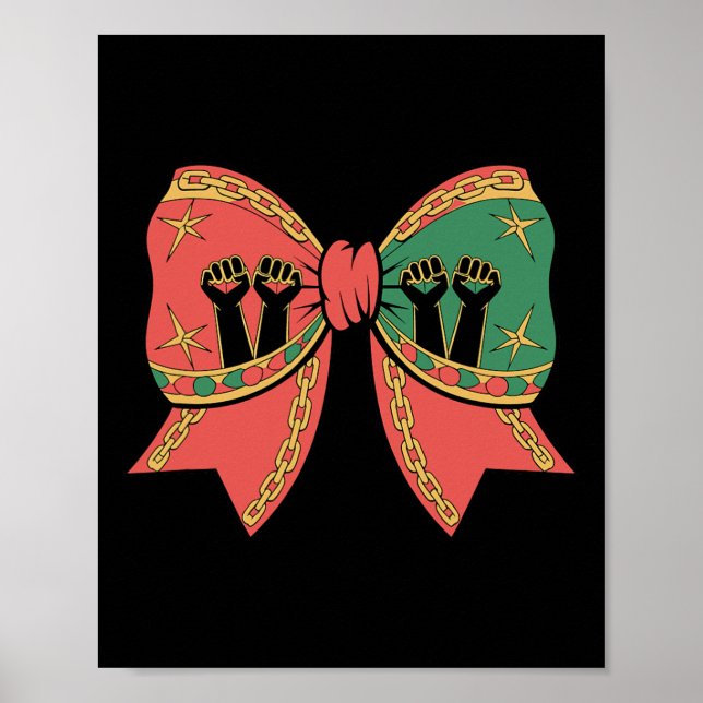 Poster Arco afro-americano Coquette Black History Month (Frente)