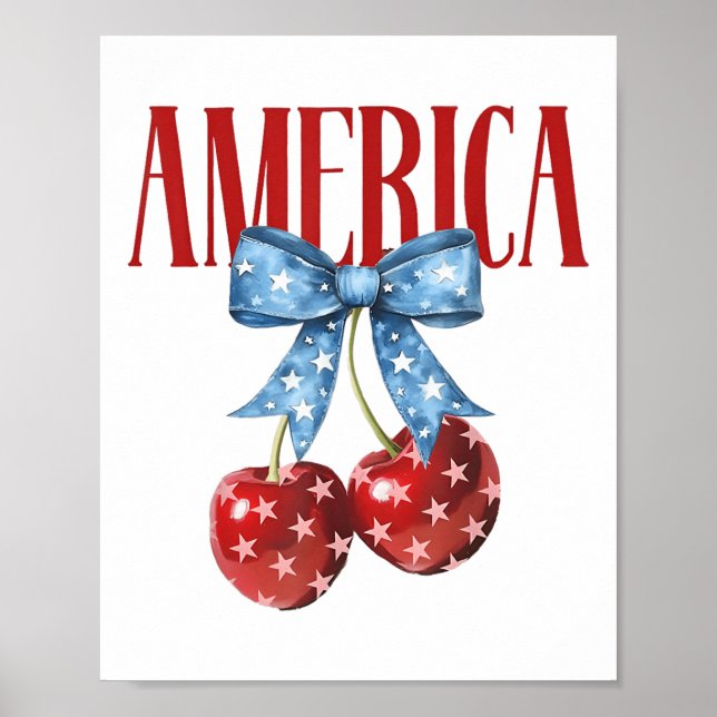 Poster Arco Americano Cherry Pie Coquette Women Girls Che (Frente)