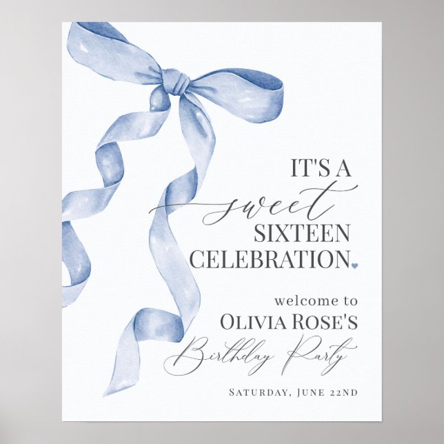 Poster Arco Azul, Doce Sessenta Sinal de Boas-vindas Fest (Frente)