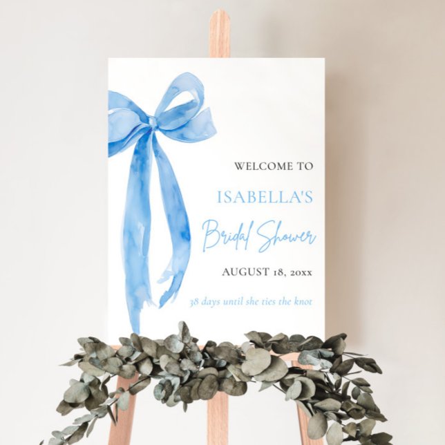 Poster Arco azul Ela é Chá de panela de Casando (Criador carregado)