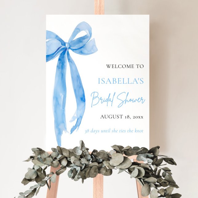 Poster Arco azul Ela é Chá de panela de Casando (Criador carregado)