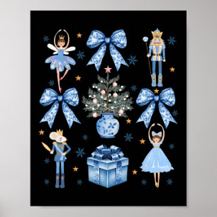Poster Arco Azul Nutcracker Xmas Feliz Natal