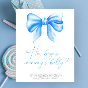 Poster Arco azul - quão grande é a barriga da mamãe jogo