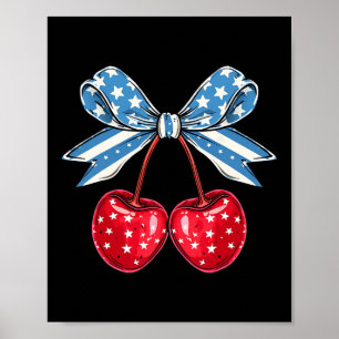 Poster Arco Cherry 4 de julho Patriótico Americano