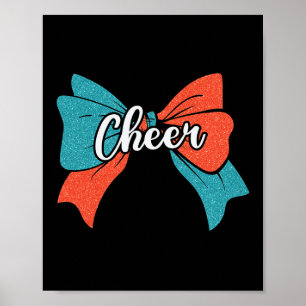 Poster Arco Coquete de Torcida Azul Turquesa Laranja C