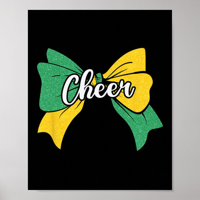 Poster Arco Coquete de Torcida Verde Amarelo Torcedora Ch (Frente)