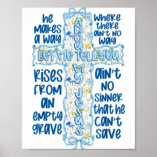 Poster Arco Coquete Deixe-me Falar Sobre Meu Deus Jesus C