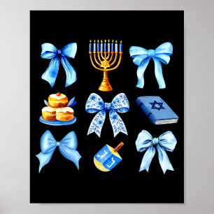 Poster Arco Coquete Festa Judaica Chanukah Hanukkah Meno