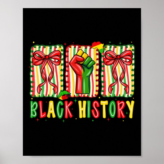 Poster Arco Coquete Fist Eu Sou Mês da História Africana  (Frente)