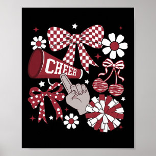 Poster Arco Coquete Xadrez Cheerleading Cheer Pé G