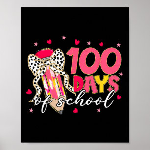 Poster Arco Coquette 100 Dias De Meninas Lápis De Escola