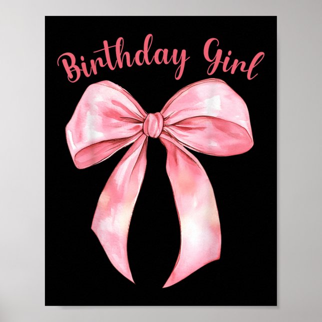 Poster Arco Coquette Birthday Girls Aestética Girly Birth (Frente)