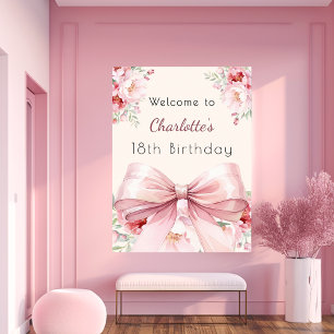 Poster Arco cor-de-rosa floração