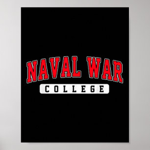 Poster Arco Da Faculdade De Guerra Naval Vintage Para Mul