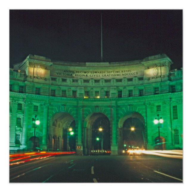 Pôster Arco da Marinha Praça Trafalgar Londres (Frente)