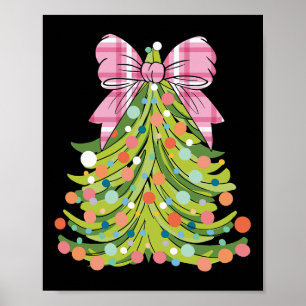 Poster Arco De Árvore De Natal Coquette Rosa Homens