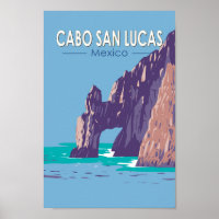 Arco de Cabo San Lucas México Viagem Arte Vintage