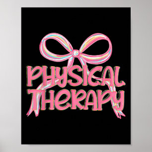 Poster Arco de coquete rosa estético de terapia física Y2