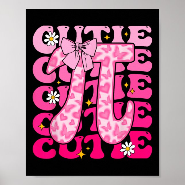 Poster Arco de Coquette Pi Day Mulheres Crianças Bebê Ens (Frente)