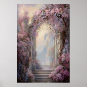 Poster Arco de Flor Enfeitiçada Jardim Etéreo Parede