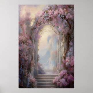 Poster Arco de Flor Enfeitiçada Jardim Etéreo Parede