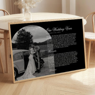Poster Arco de Foto de Juramento de Casamento Moderno Pre