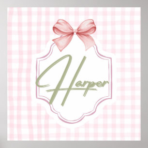 Poster Arco de Harper Baby Girl Personalizado