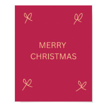 Arco de Natal Ilustrado Rosa e Creme Feliz Natal