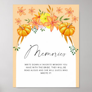 Poster Arco de outono - memórias com a noiva