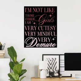 Poster Arco de Parede Feminino Fofo