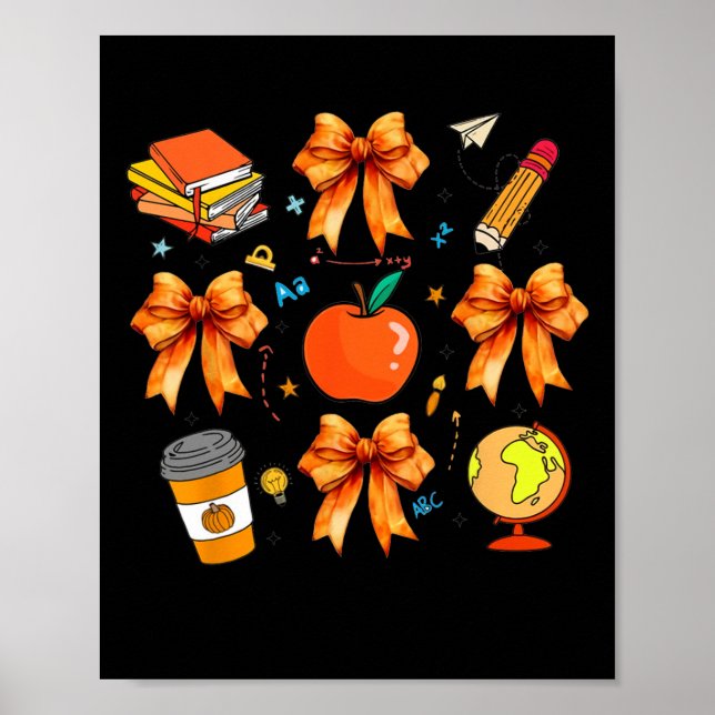 Poster Arco de Professora de Ação de Graças, Professor Co (Frente)
