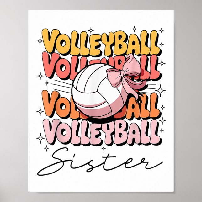 Poster Arco de Voleibol da Irmã de Voleibol (Frente)