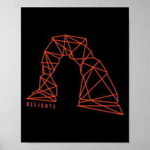 Poster Arco Delicado de Moab Para Amantes de Caminhadas e