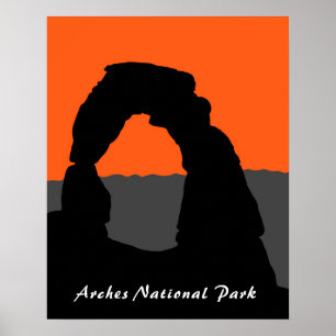 Poster Arco Delicado no Parque Nacional Arches - Utah, EU