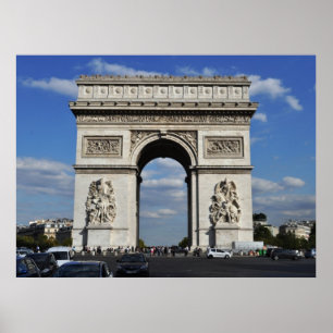 Poster Arco do Triunfo Paris France