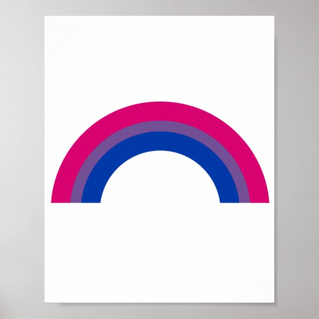 Poster Arco-íris Bissexual (Frente)