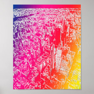 Poster Arco-íris de Manhattan