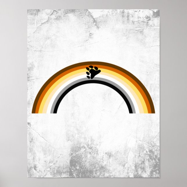 Poster Arco-íris de Ursos (Frente)