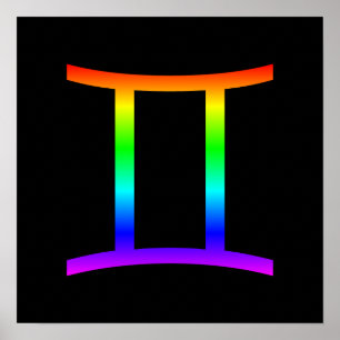 Poster Arco-íris dos Gêmeos