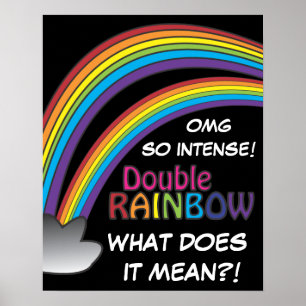 Poster Arco-Íris Duplo Por Todo O Céu