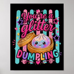 Poster Arco-íris Ed Engraçado Você é um Bolinho Fofo Meni