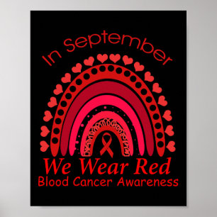 Poster Arco-íris Em Setembro Nós Usamos Vermelho Conscien